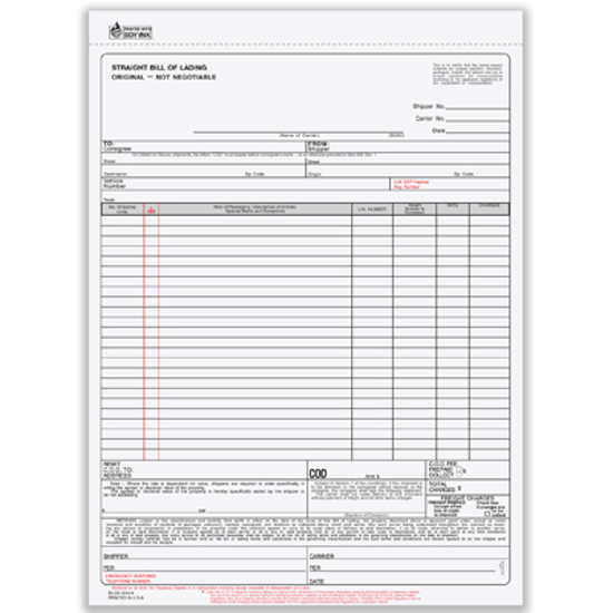 shipping and receiving forms