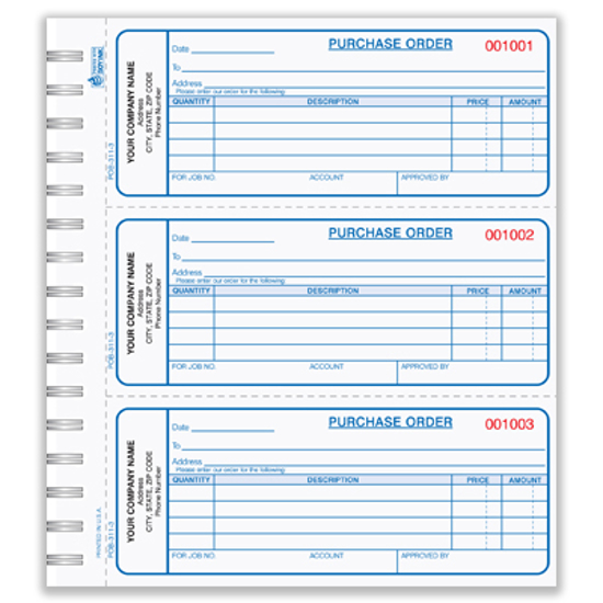 purchase order book