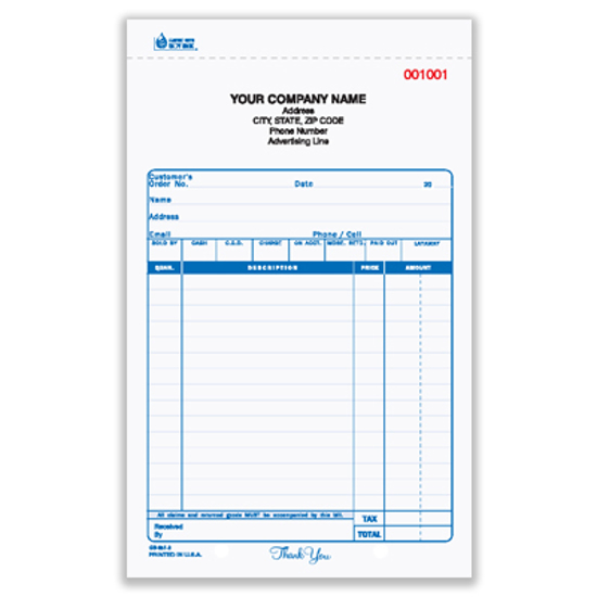 sales order books 3 part