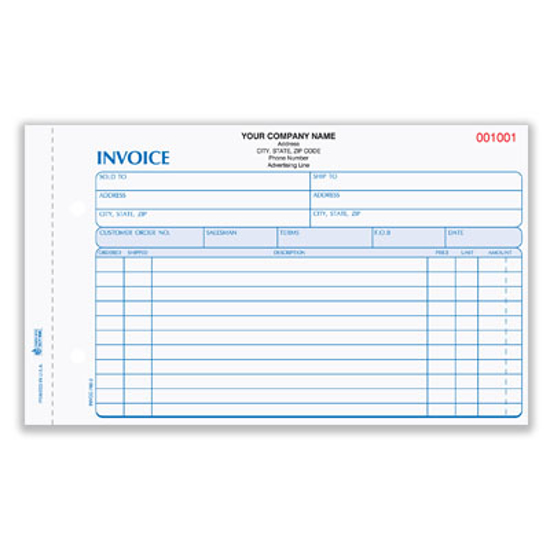 Picture of Invoice Form - 2 Part Carbonless (INVCC-760-2)