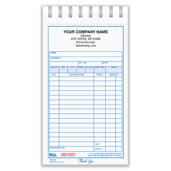 Picture of General Sales Book - 3 Part Carbonless (GP-157-3)