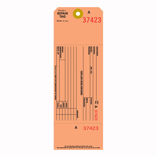 Picture of Repair Tag (STR-302-1)