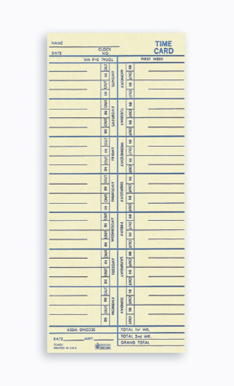 Picture of Time Card TC-5031