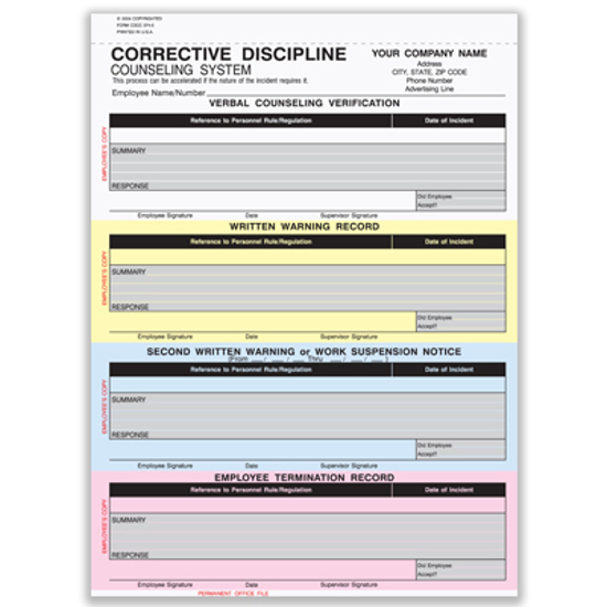 employee write up form