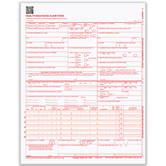 health insurance claim form