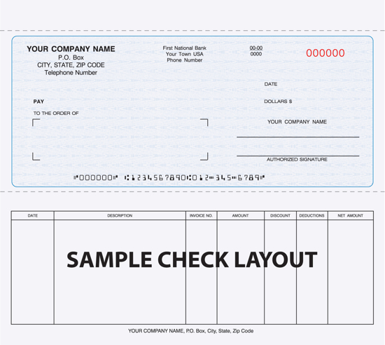 Picture of Custom Check 2PT Blue (DFCC-840-2)