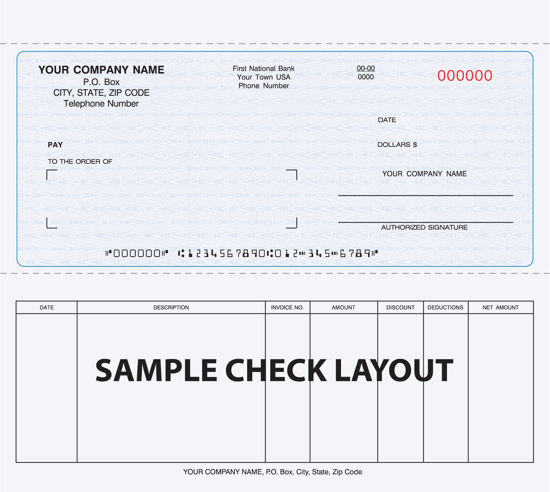 Picture of Custom Check 3PT Blue (DFCC-840-3)