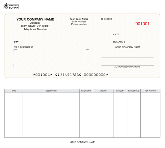 Picture of Accounts Payable Check - 2PT Brown Carbonless (SCCC-616-2)