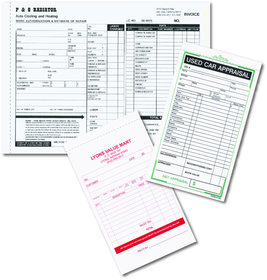 Picture of Custom Business Form 5-1/2" x 8-1/2"-3PT Carbonless (DFPC-089-3)