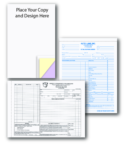 Picture of Design-A-Form 8-1/2" x 11" -2PT Carbonless/Manilla Tag (DFCC-835-2)