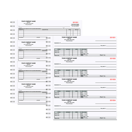 Picture of Custom Four-On-A-Page Book, Wire (DFCWB-088-2)