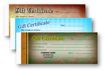 Picture of 4-Color Gift Certificate 1PT (GC-779-1)