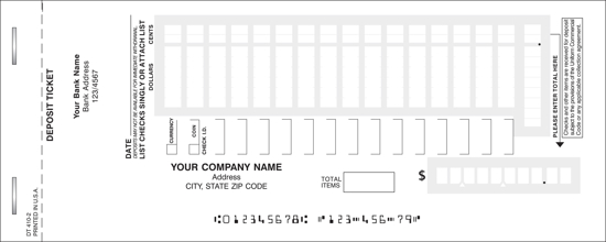 Picture of Deposit Ticket - 2 Part Carbonless (DT-410-2)