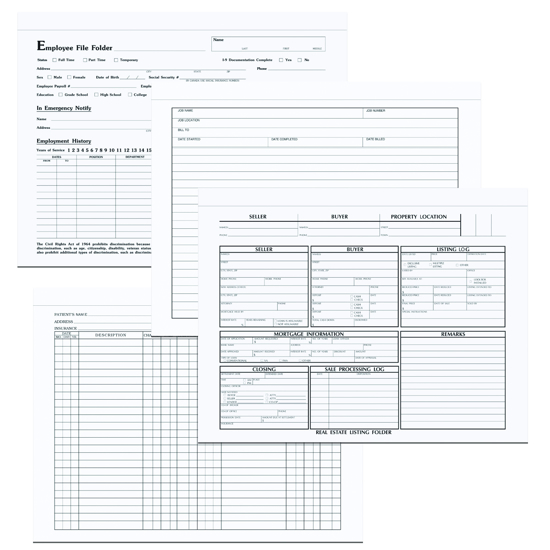 Picture of White Document Jacket - Imprinted (ENV-9959)