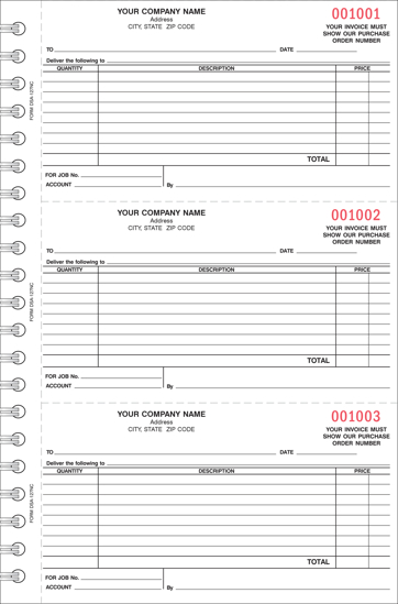 Picture of Purchase Order Book - 3 Part Carbonless (DSA-127-3)