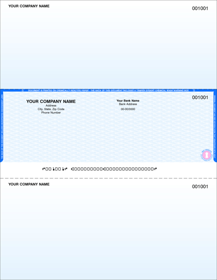 Picture of Laser Checks - Blue (LC-5784)