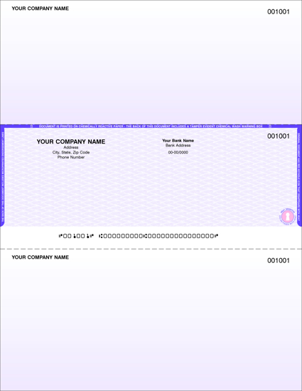 Picture of Laser Checks - Purple (LC-5780)